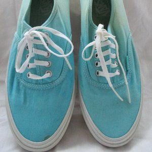 VANS Off The Wall Aqua Ombre Old School Sneakers Size 10 W/ 8.5 M Pre-owned